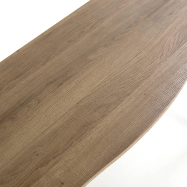 Nasra Natural Curved Console Table