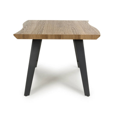 Nasra Natural Curved End Table