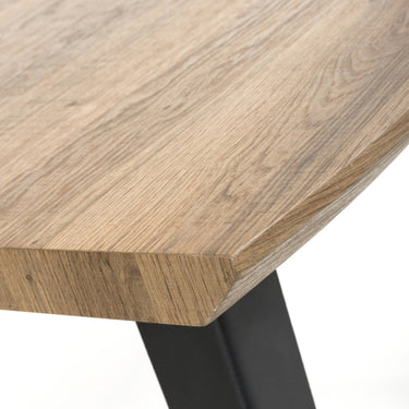 Nasra Natural Curved End Table