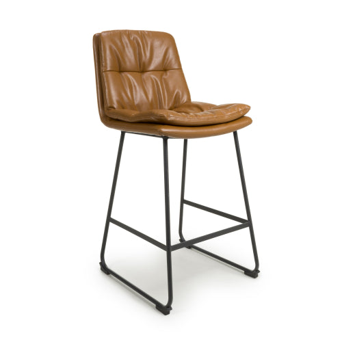 Lyle Leather Effect Barstools (Set of 2)