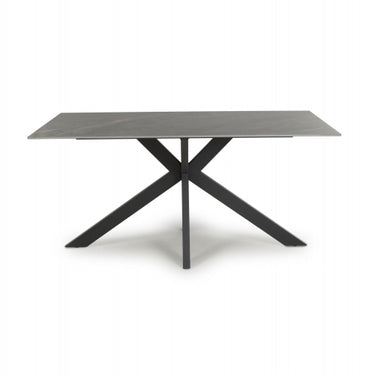 Kyoto Medium 1.6m Ceramic Grey Marble Dining Table