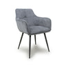 Dark Grey Cord Dining Chair Furniture Discount Outlet Store