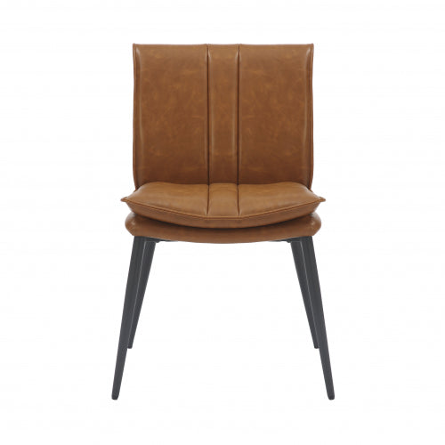 Lansdowne Leather Effect Tan Dining Chair