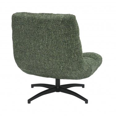 Chilham Multi Green Fabric Lounge Accent Swivel Chair