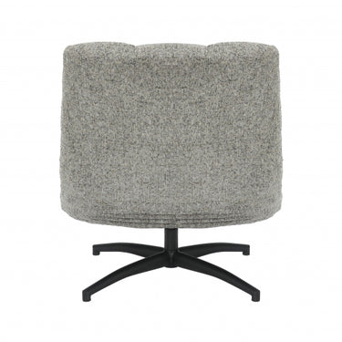 Chilham Light Grey Fabric Lounge Accent Swivel Chair