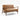 Club Leather Effect Tan 2 Seater Vintage Bench Sofa