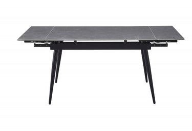 Carlo Double Extending Grey Granite Dining Table