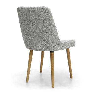 Sapri Flax Effect Grey Weave Dining Chair