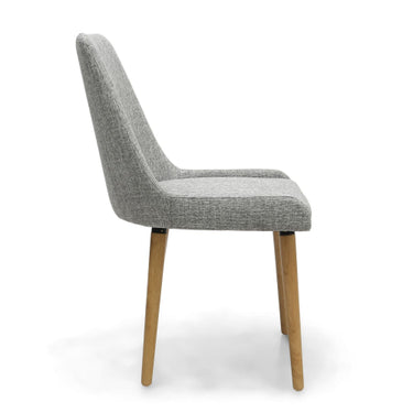 Sapri Flax Effect Grey Weave Dining Chair