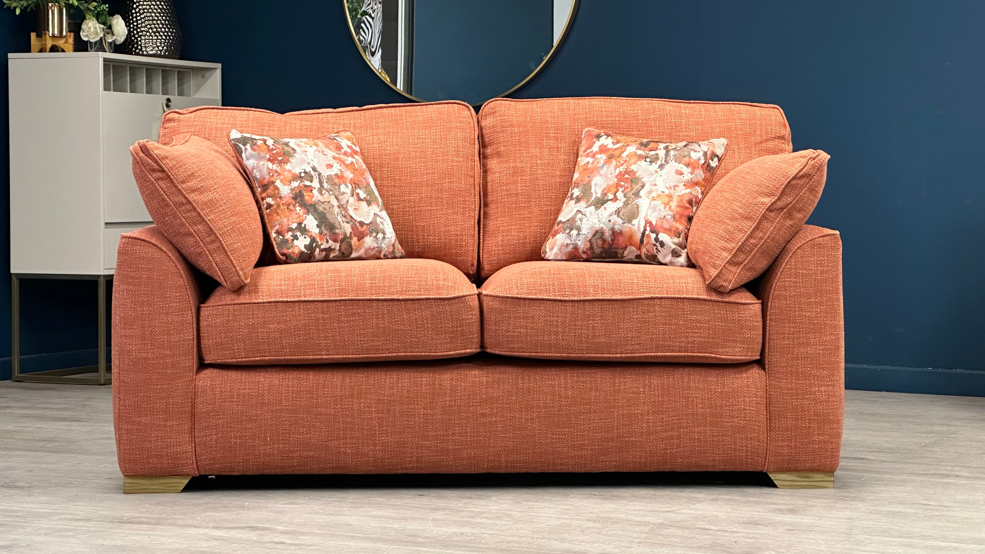 Made deals orange sofa