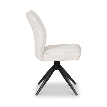 Julio Beige Swivel Dining Chair