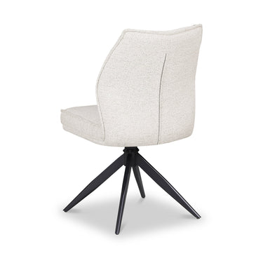 Julio Beige Swivel Dining Chair