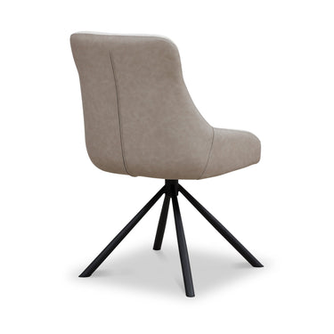 Arno Beige/Taupe Swivel Dining Chair