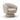 Venice Champagne Chenille Fabric Swivel Accent Chair