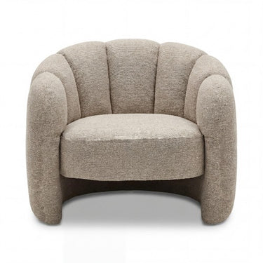 Arianna Taupe Chenille Fabric Accent Chair