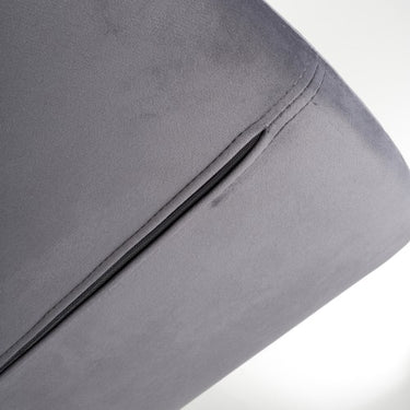 Harpy Brushed Velvet Grey Bar Stool