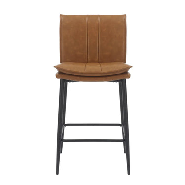 Downes Leather Effect Tan Bar Stool