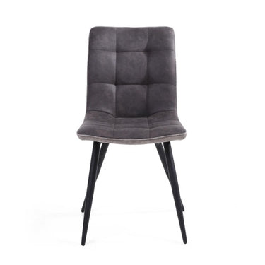 Apollo Suede Effect Dark Grey Dining Chair