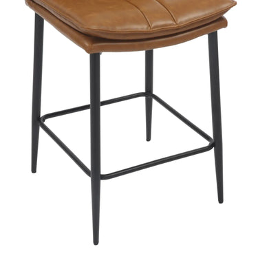 Downes Leather Effect Tan Bar Stool