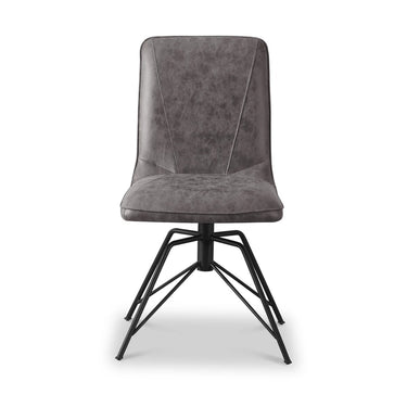 Avorio Charcoal Swivel Base Dining Chair