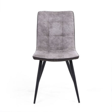 Apollo Suede Effect Light Grey Dining Chair