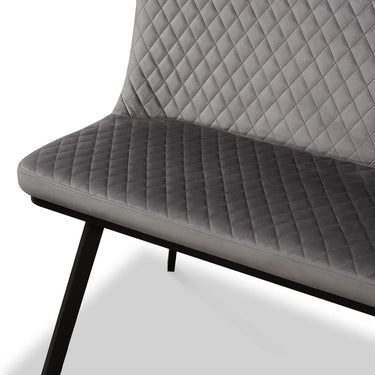Tierra Grey Velvet Dining Bench