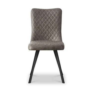Tierra Charcoal Faux Suede Dining Chair