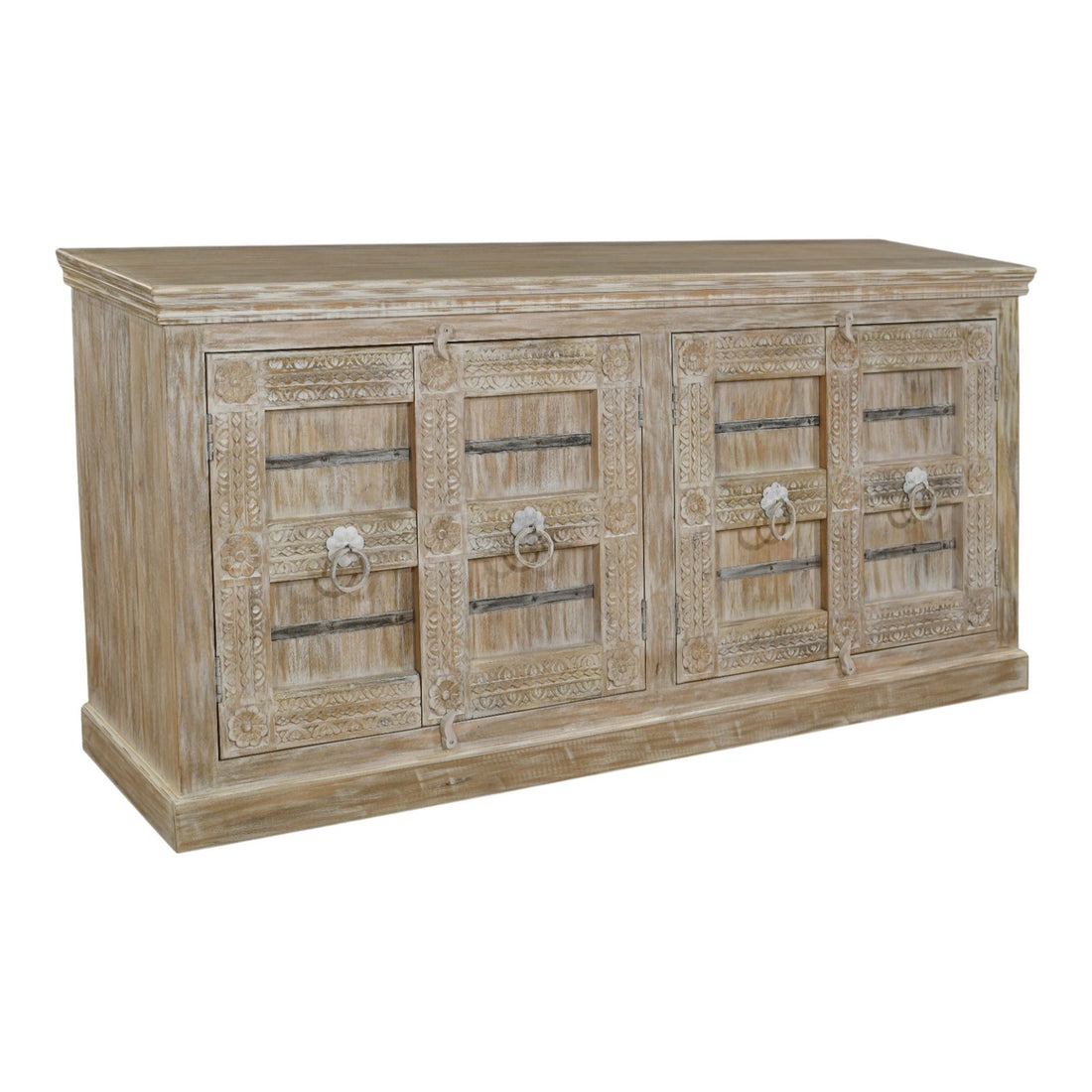 Jodhpur Mango Wood 4 Door Sideboard