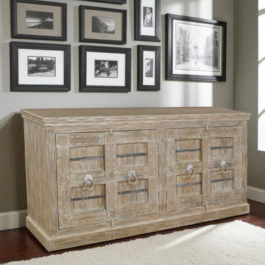 Jodhpur Mango Wood 4 Door Sideboard - view 3