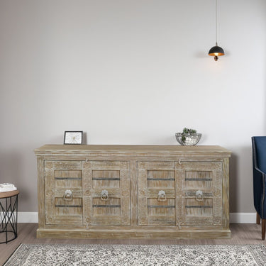 Jodhpur Mango Wood 4 Door Sideboard - view 4