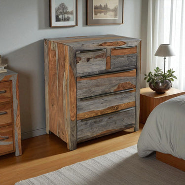 Kochi Sheesham Wood 2 Over 3 Chest of Drawers - view 3
