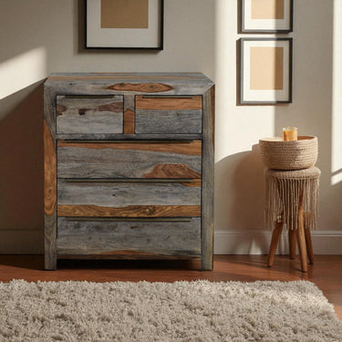 Kochi Sheesham Wood 2 Over 3 Chest of Drawers - view 4