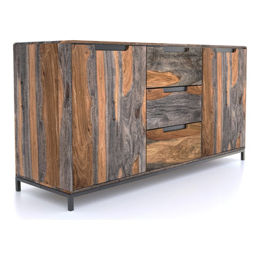 Kochi Sheesham Wood 3 Door Sideboard - view 2