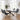 Kyoto Centre Rise 140-180cm Extending White Marble Dining Table & 4 Denham Midnight Blue Swivel Chairs Dining Set – complete dining set