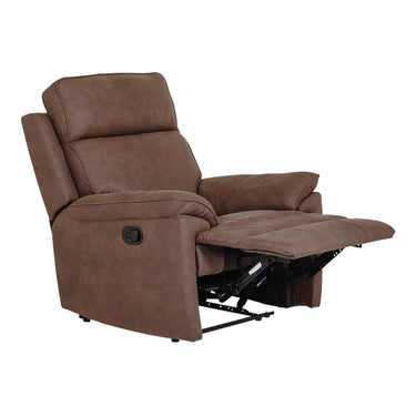 Lawson Fabric Manual Recliner Arm Chair in Brown – view 3