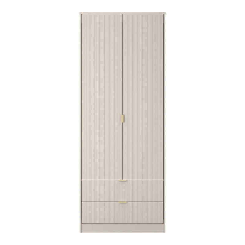 Linear 2 Door 2 Drawer Wardrobe
