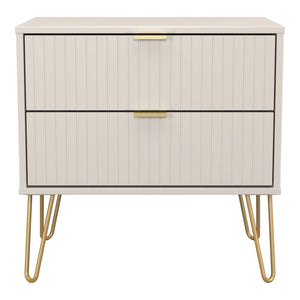 2 Drawer Wide Bedside Cabinet