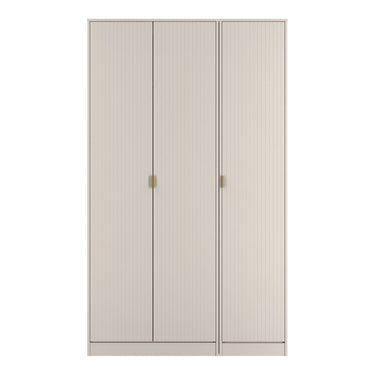 Linear 3 Door Wardrobe in Kashmir Matt, front view