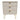 Linear 3 Drawer Midi Chest of Drawers in Kashmir Matt, front view