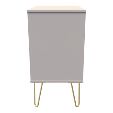 Linear 3 Drawer Midi Chest of Drawers in Kashmir Matt, side view