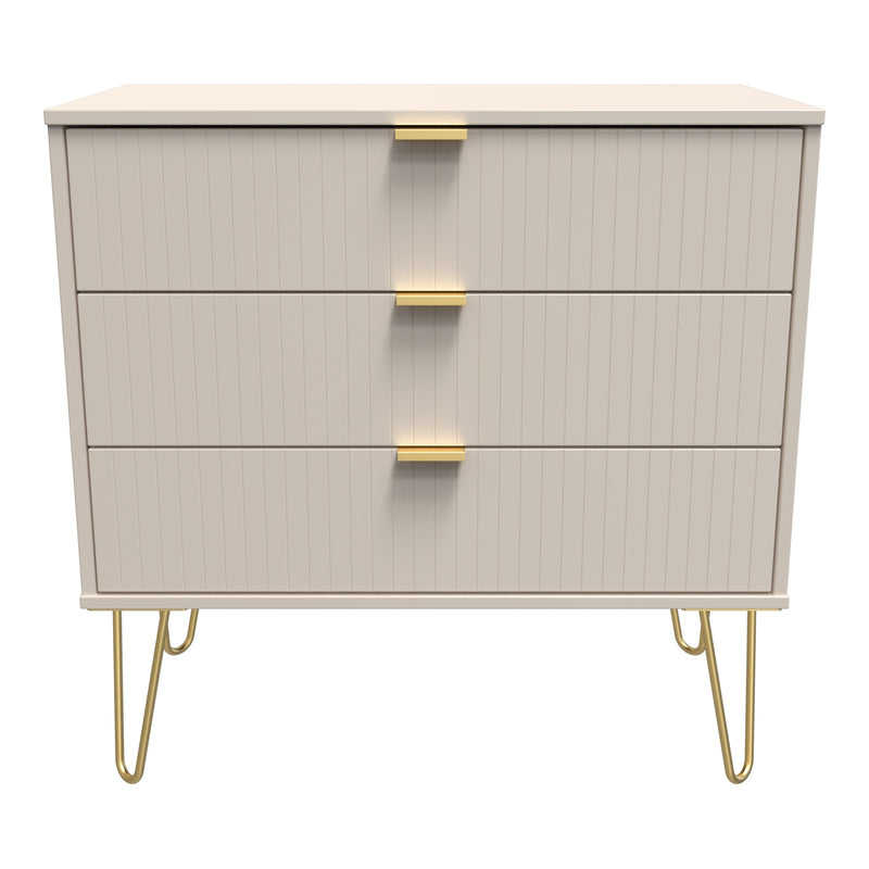 Linear 3 Drawer Wide Chest of Drawers