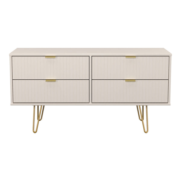 Linear 4 Drawer Bed Box in Kashmir Matt, front view