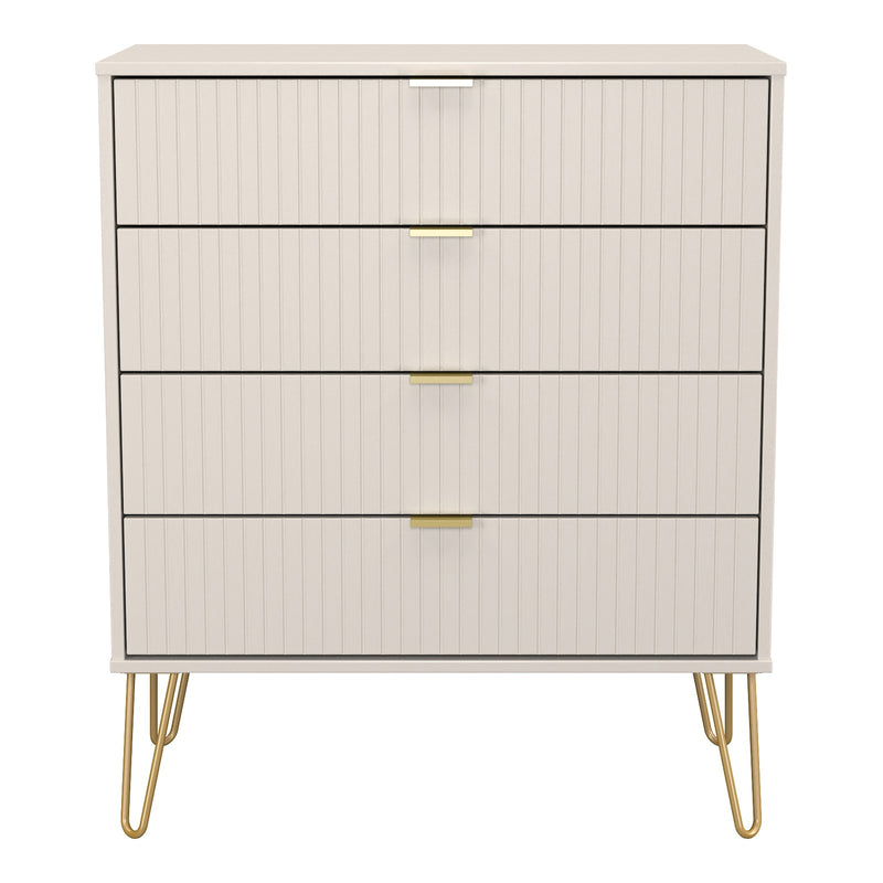 Linear 4 Drawer Wide Chest of Drawers
