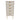 Linear 5 Drawer Narrow Chest of Drawers in Kashmir Matt with gold hairpin legs, front view