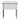 Linear Dressing Stool in White Matt, front view