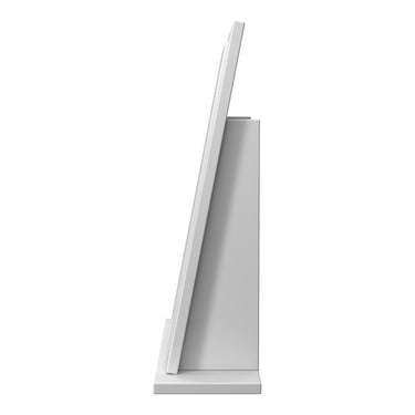 Linear Dressing Table Mirror in White Matt, side view