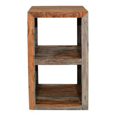 Malabar Sheesham Wood 2 Hole Shelving Bookcase - view 2
