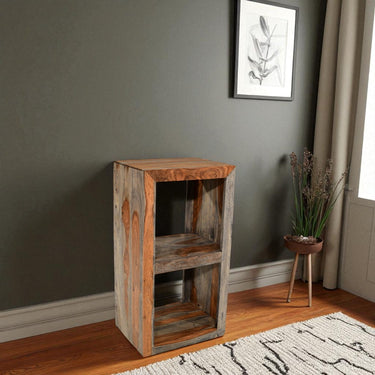 Malabar Sheesham Wood 2 Hole Shelving Bookcase - view 4