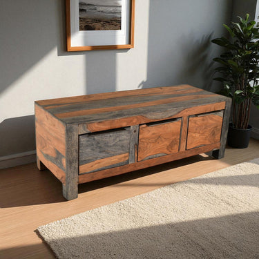 Malabar Sheesham Wood 3 Drawer Coffee Table - view 4