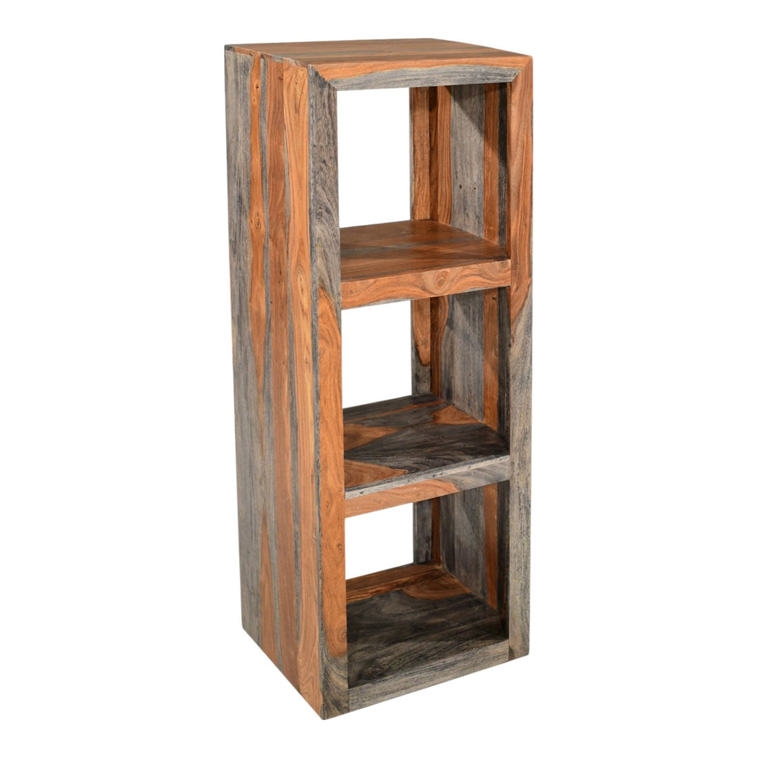 Malabar Sheesham Wood 3 Hole Shelving Bookcase